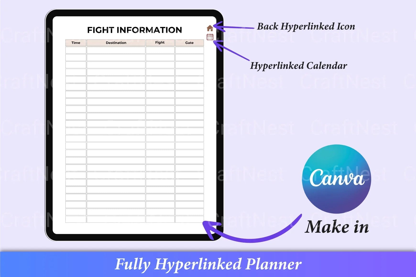 Travel Planner Guide - CraftNest - Digital Crafting and Art
