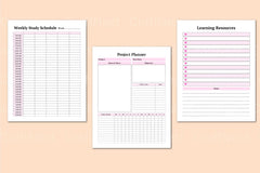 College Student Planner for Effective Organization - CraftNest - Digital Crafting and Art