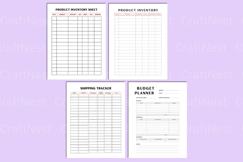 Shirt Business Planner Guide - CraftNest - Digital Crafting and Art