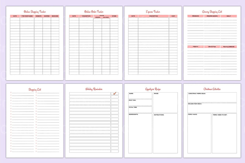 Christmas Planner: Organize Your Holiday Season - CraftNest - Digital Crafting and Art