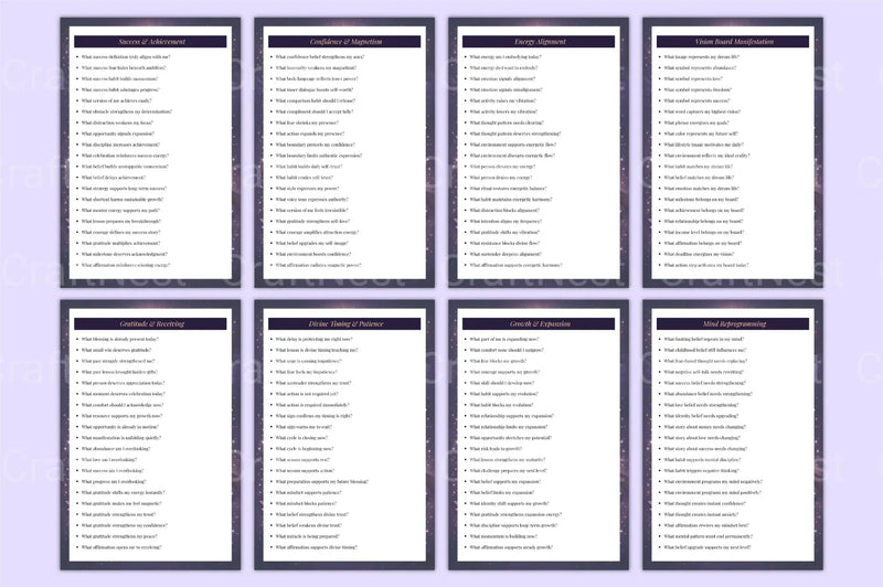 Manifestation Attraction Prompts for Success - CraftNest - Digital Crafting and Art