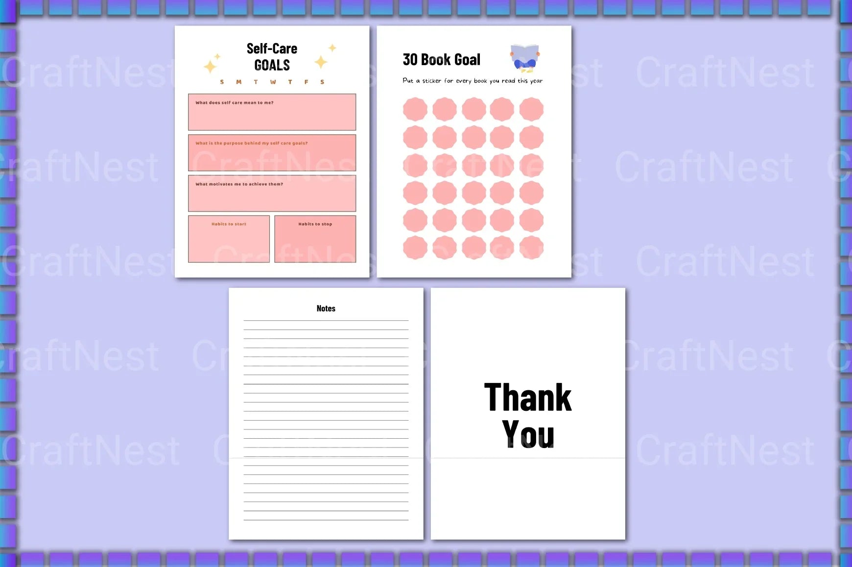 Goal Planner Guide - CraftNest - Digital Crafting and Art