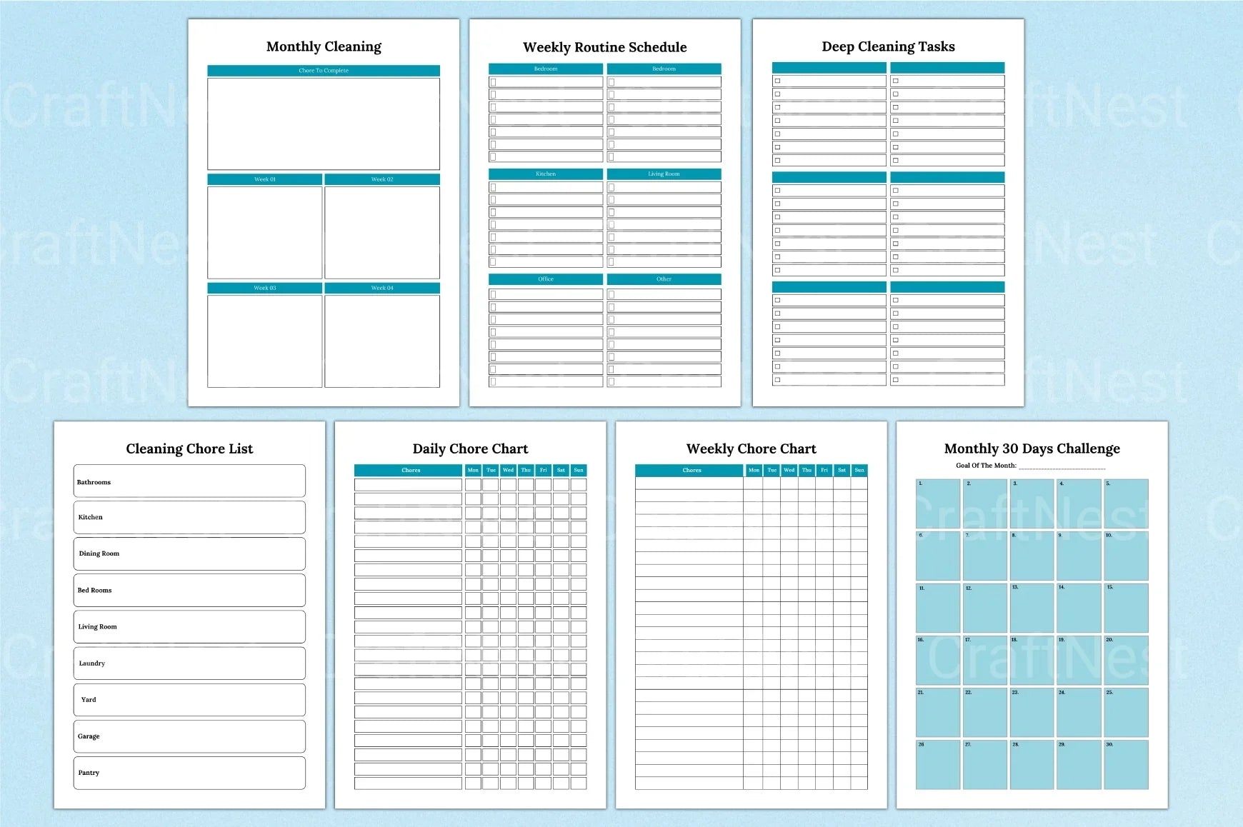 Decluttering Planner & Organizer - CraftNest - Digital Crafting and Art