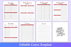Christmas Planner Canva Interior Design - CraftNest - Digital Crafting and Art