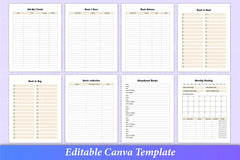 Reading Book Planner for Organized Reading - CraftNest - Digital Crafting and Art