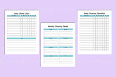 ADHD Cleaning Planner for Effective Organization - CraftNest - Digital Crafting and Art