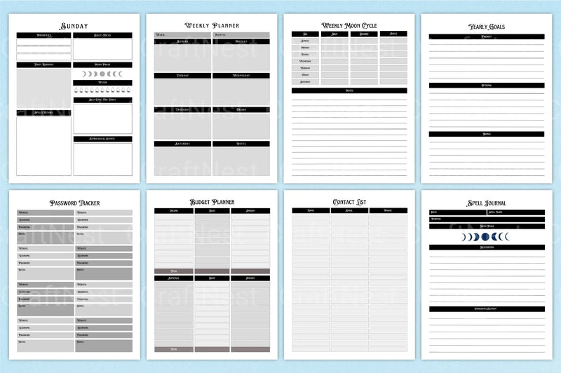 Witchy Planner: Enchant Your Daily Organization - CraftNest - Digital Crafting and Art