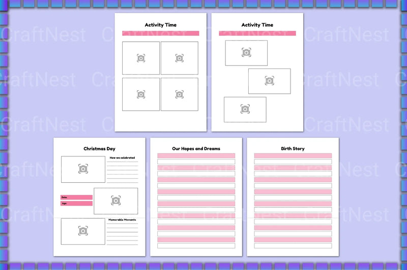 Baby Memory Book: Cherish Every Milestone - CraftNest - Digital Crafting and Art