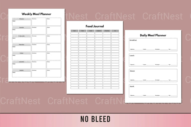 Health & Wellness Planner - CraftNest - Digital Crafting and Art