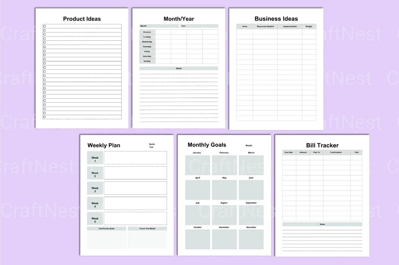 Girl Boss Planner: Empower Your Productivity - CraftNest - Digital Crafting and Art