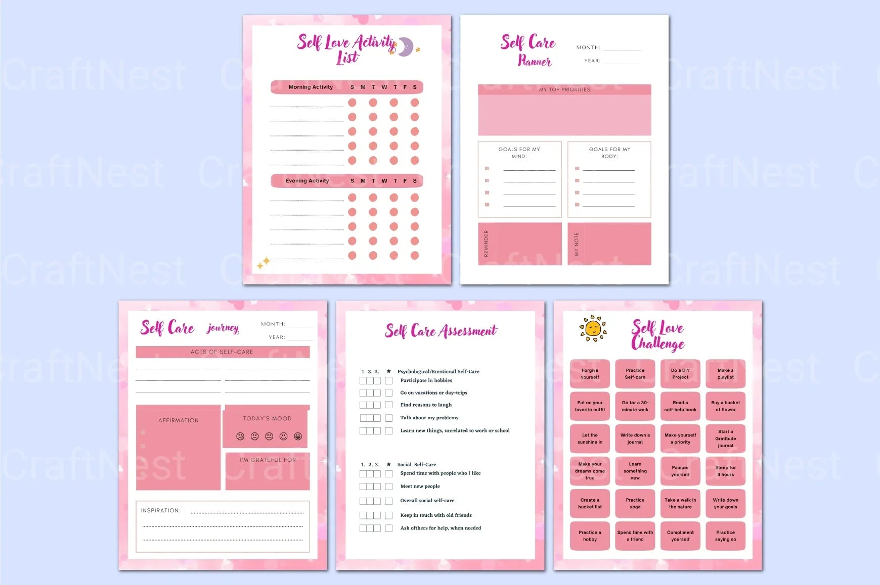 Self Esteem Workbook for Kids - CraftNest - Digital Crafting and Art