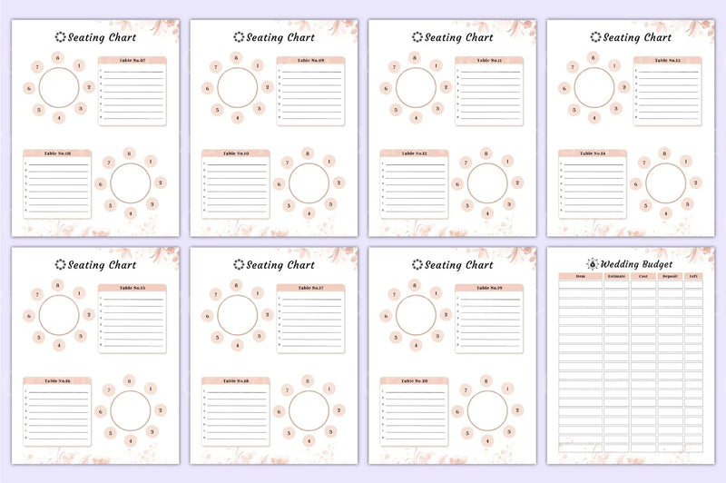 Ultimate Wedding Planner Canva Template - CraftNest - Digital Crafting and Art