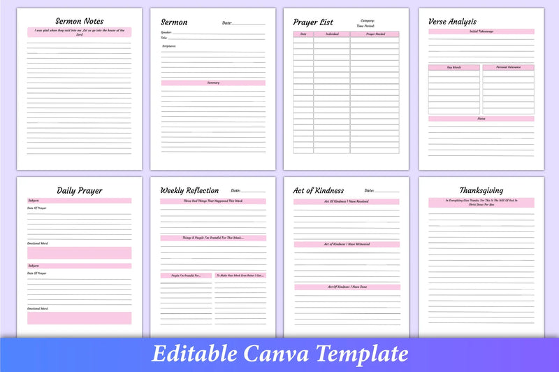 Bible Devotional Planner - 100 Planner - CraftNest - Digital Crafting and Art