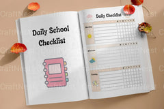 Kids Daily School Checklist Schedule - CraftNest - Digital Crafting and Art
