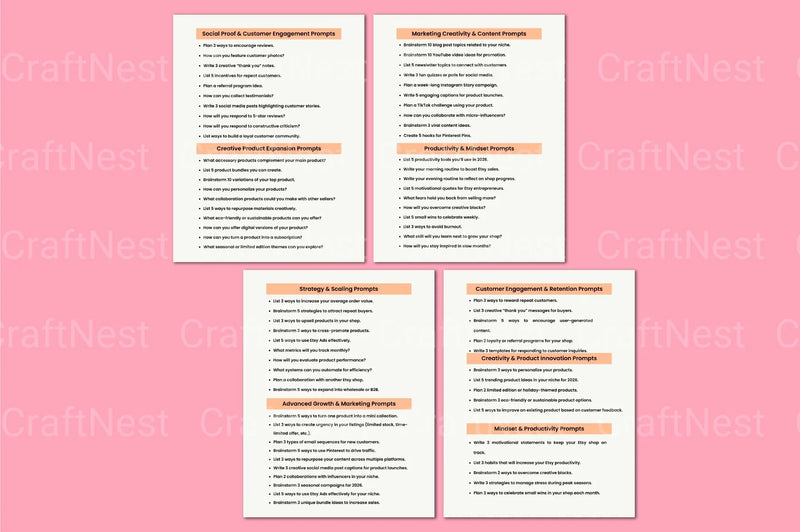 Etsy Seller Starter Guide: Essential Prompts for Success - CraftNest - Digital Crafting and Art
