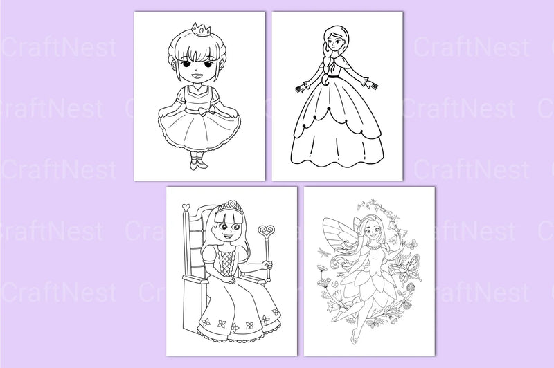 Fairy Tales Coloring Book for Kids - CraftNest - Digital Crafting and Art