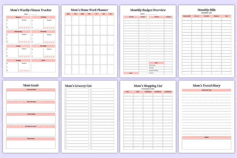 Busy Mom Life Organizer - CraftNest - Digital Crafting and Art