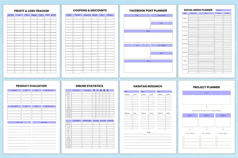 Shirt Business Planner Guide - CraftNest - Digital Crafting and Art