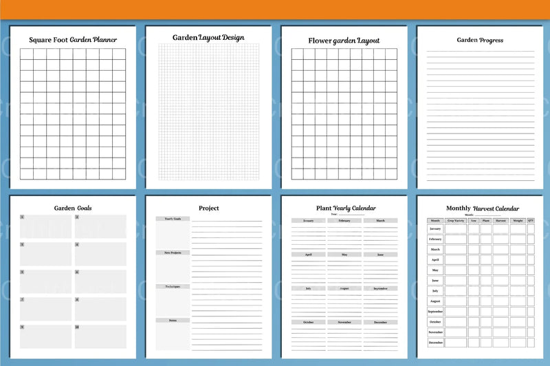 Garden Planner Canva Template - CraftNest - Digital Crafting and Art