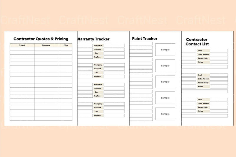 Home Renovation Planner Guide - CraftNest - Digital Crafting and Art