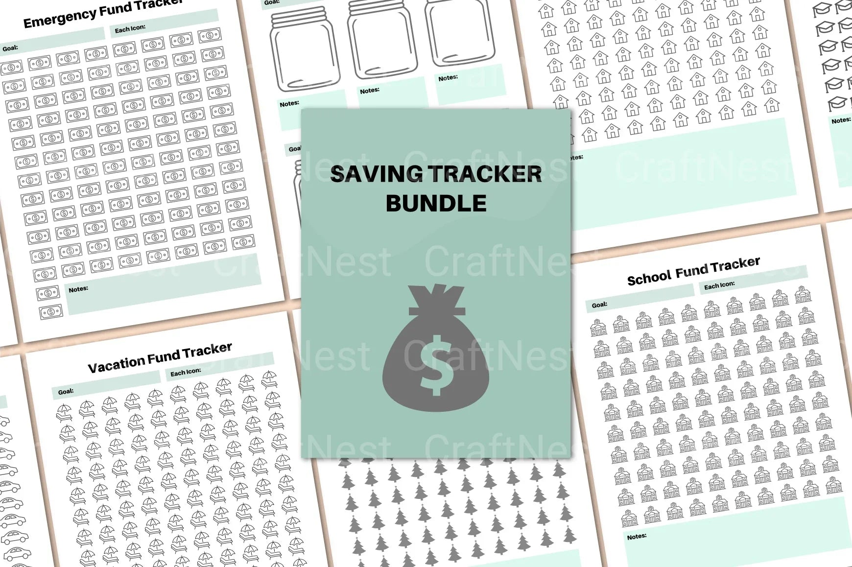 Efficient Saving Tracker for Budget Management - CraftNest - Digital Crafting and Art