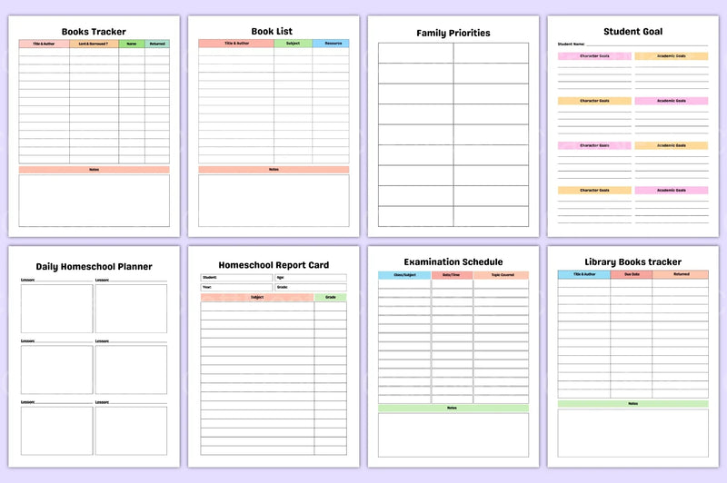 Ultimate Home School Planner - CraftNest - Digital Crafting and Art