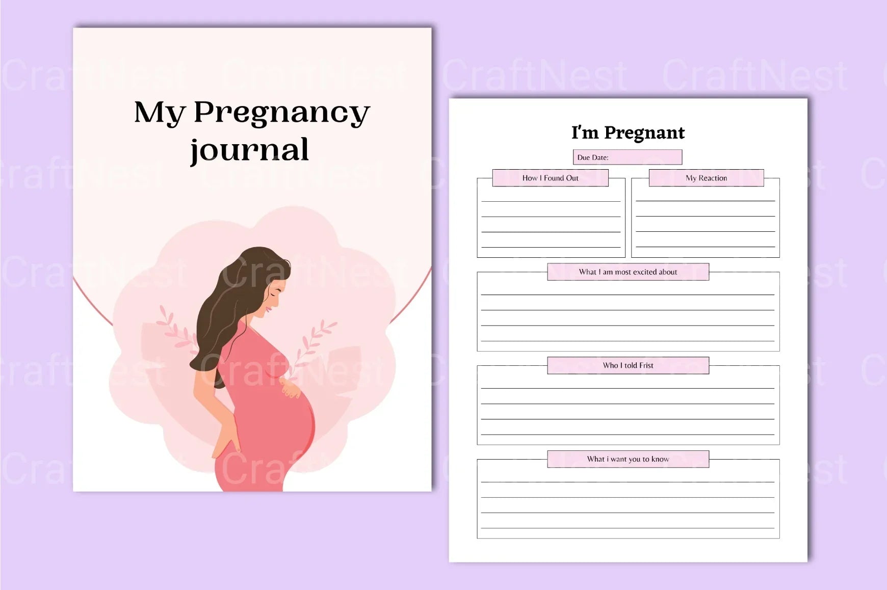 My Pregnancy Journey - CraftNest - Digital Crafting and Art