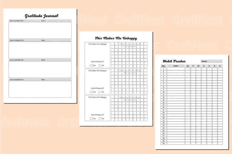 Health Self-Care Planner - CraftNest - Digital Crafting and Art