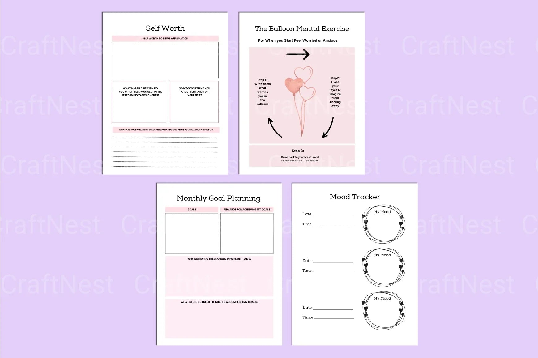 PTSD Trauma Processing Workbook for Healing and Recovery - CraftNest - Digital Crafting and Art