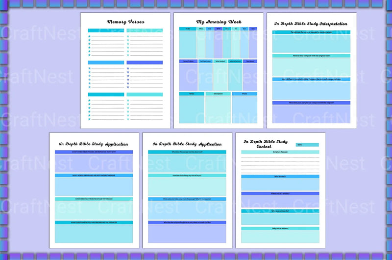 Bible Devotional Planner for Daily Inspiration - CraftNest - Digital Crafting and Art