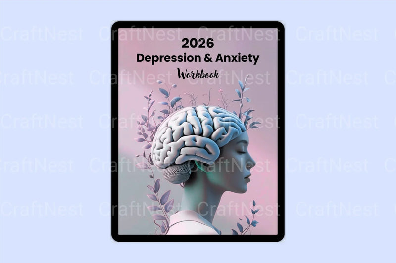 Anxiety and Depression Workbook - CraftNest - Digital Crafting and Art