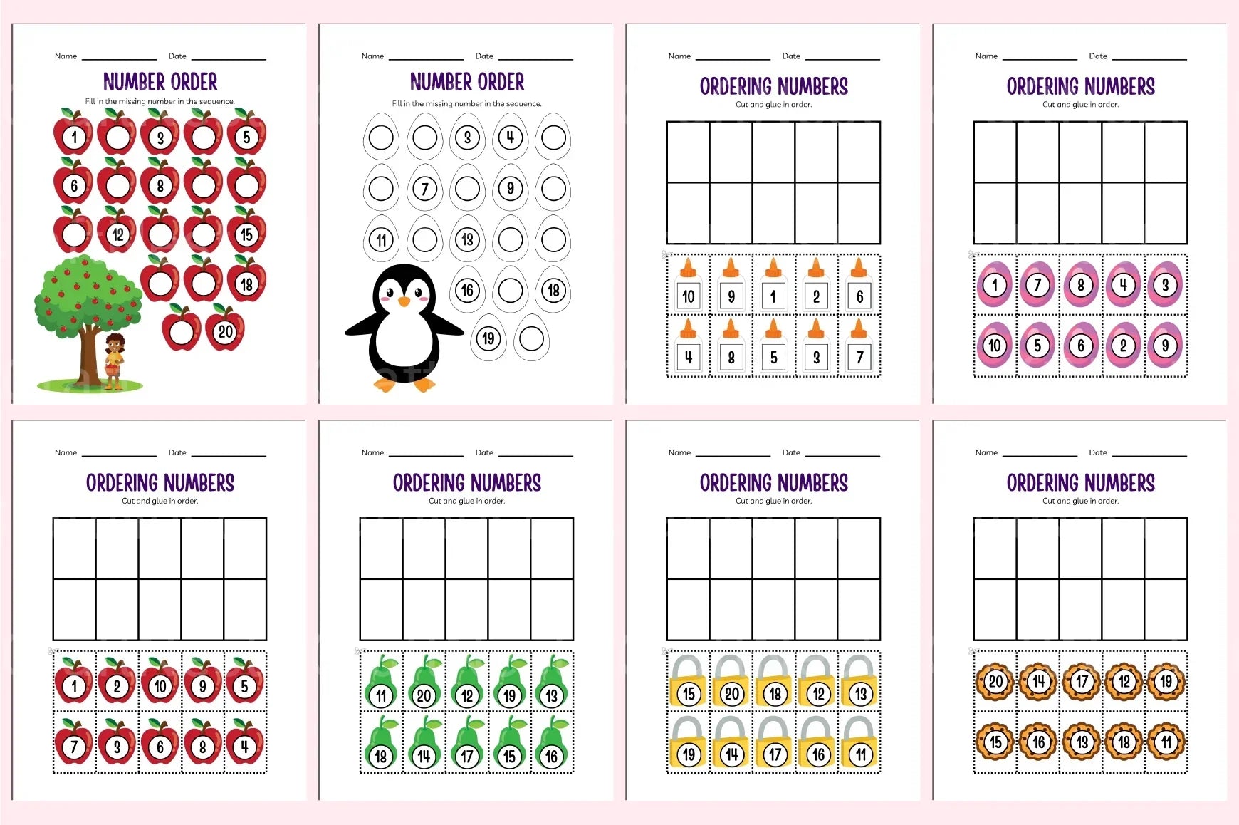Kindergarten Addition Workbook - CraftNest - Digital Crafting and Art