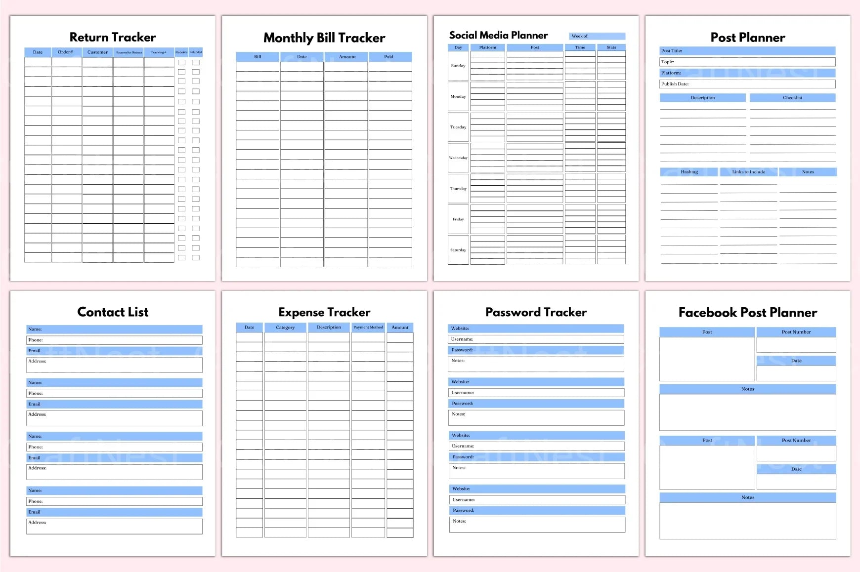 Business Planner Interior Design - CraftNest - Digital Crafting and Art