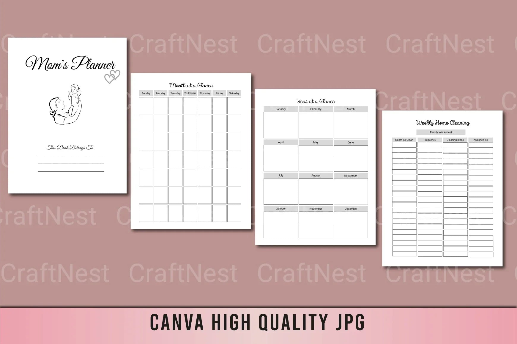 Ultimate Mom Planner for Busy Moms - CraftNest - Digital Crafting and Art