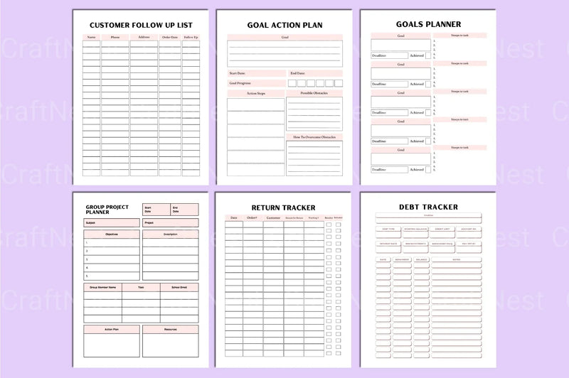 Shirt Business Planner Guide - CraftNest - Digital Crafting and Art