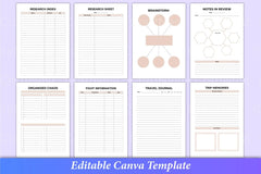 Travel Planner Canva Template Interior - CraftNest - Digital Crafting and Art