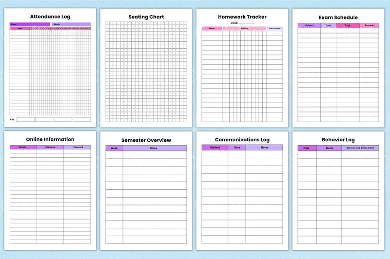 Teacher Planner 2024: Organize Your Classroom Efficiently - CraftNest - Digital Crafting and Art