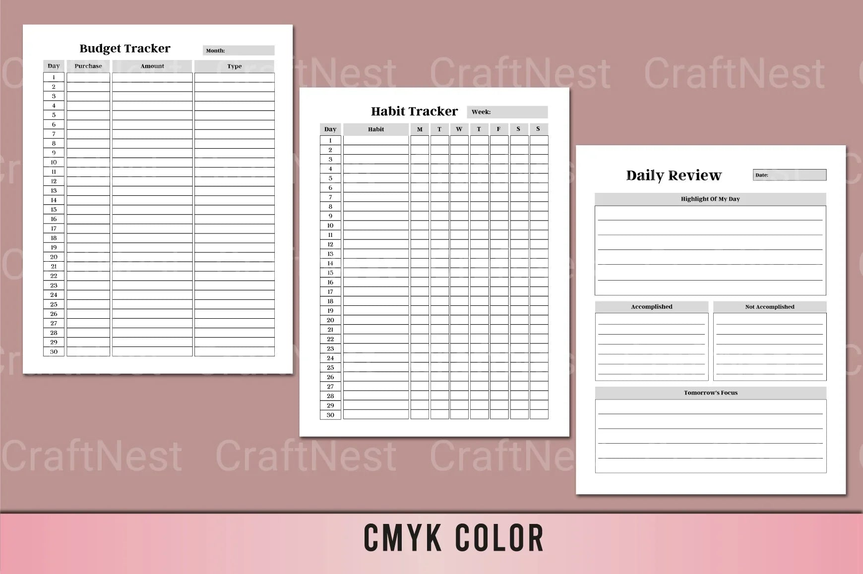 Mental Health Self-Care Planner - CraftNest - Digital Crafting and Art