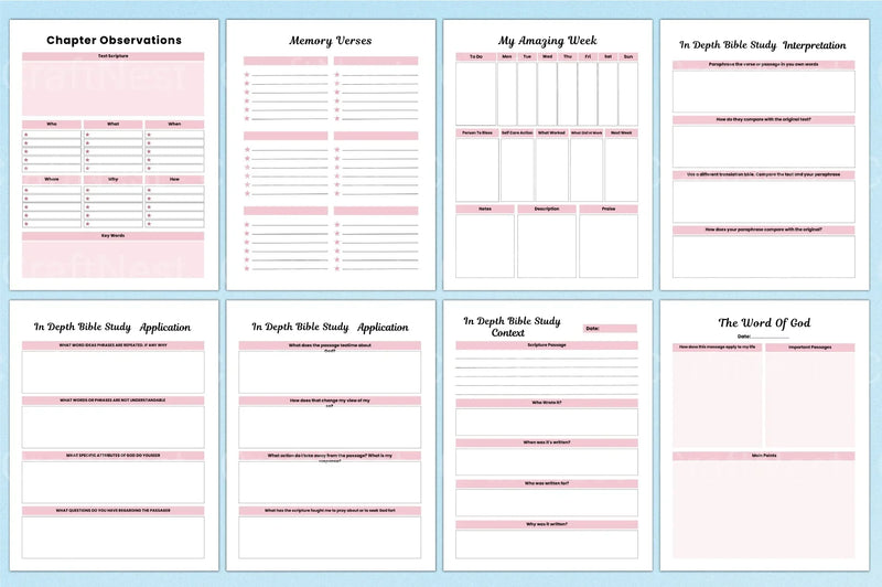 Devotional Planner for Spiritual Growth - CraftNest - Digital Crafting and Art