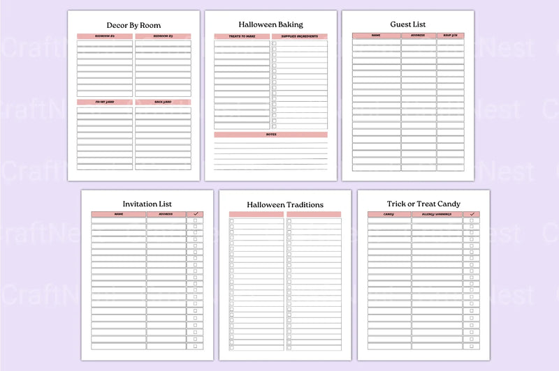 Halloween Planner Canva Template - CraftNest - Digital Crafting and Art