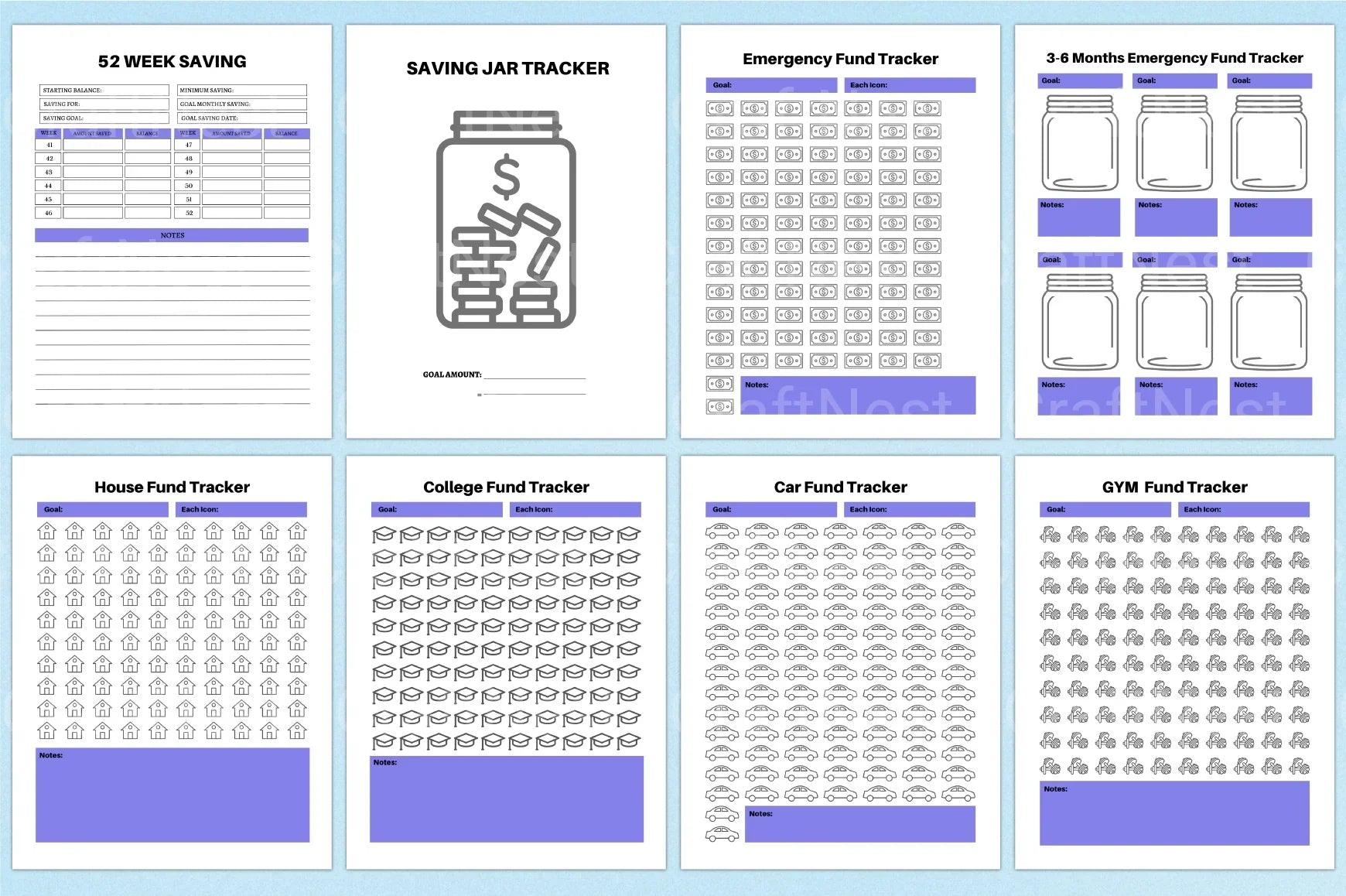 Budget Financial Planner - CraftNest - Digital Crafting and Art