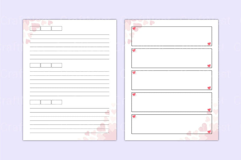 Valentine's Day Notebook - CraftNest - Digital Crafting and Art