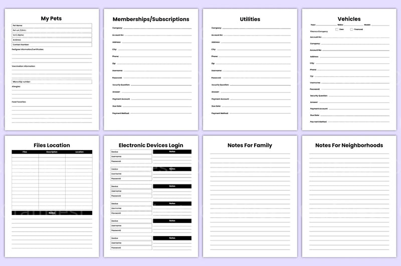 End of Life Planner Guide - CraftNest - Digital Crafting and Art