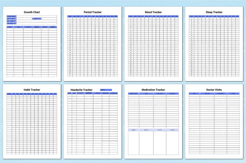 Medical Planner Template - CraftNest - Digital Crafting and Art