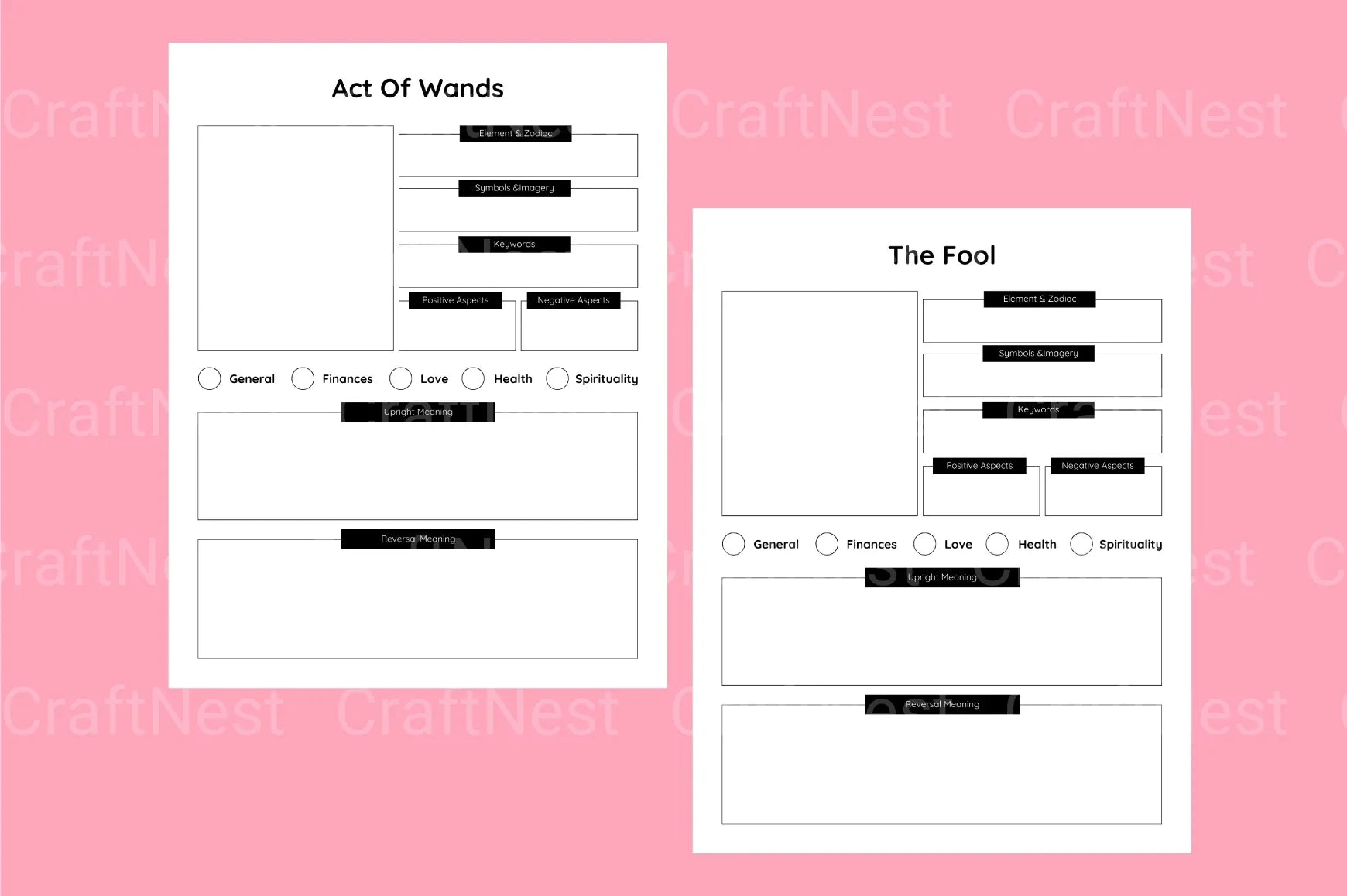 Tarot Card Reading Guide - CraftNest - Digital Crafting and Art