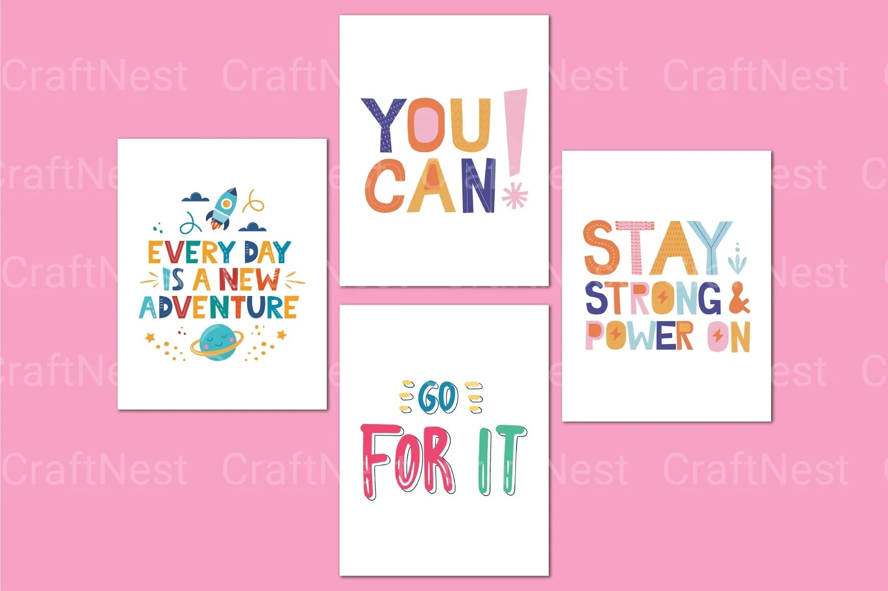 Kids Confidence and Positivity Affirmations - CraftNest - Digital Crafting and Art