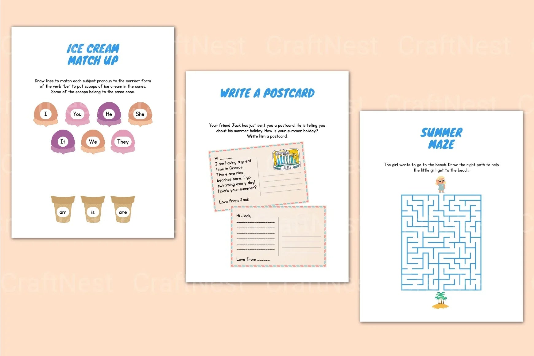 Summer Booklet Guide - CraftNest - Digital Crafting and Art