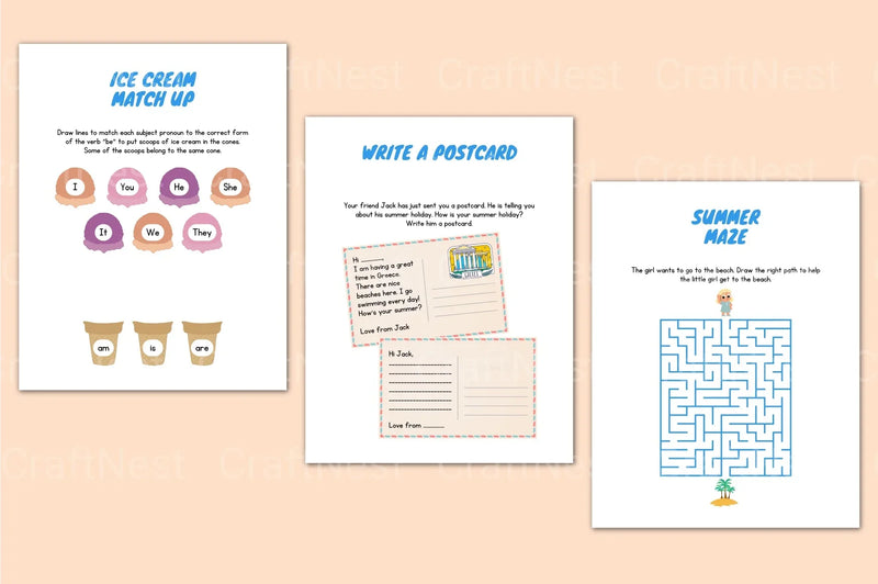 Summer Booklet Guide - CraftNest - Digital Crafting and Art