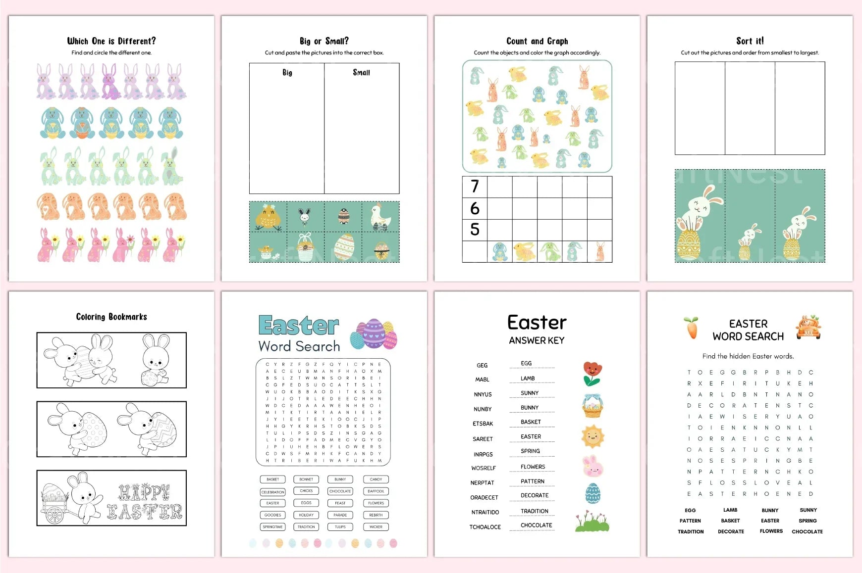 Easter Activity Book for Kids - CraftNest - Digital Crafting and Art