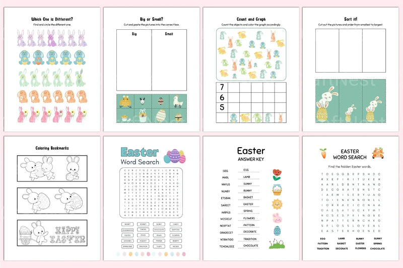 Easter Activity Book for Kids - CraftNest - Digital Crafting and Art